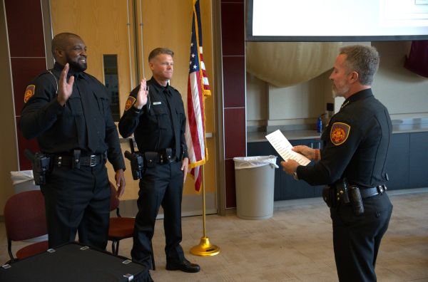 FSU police officers sworn in.