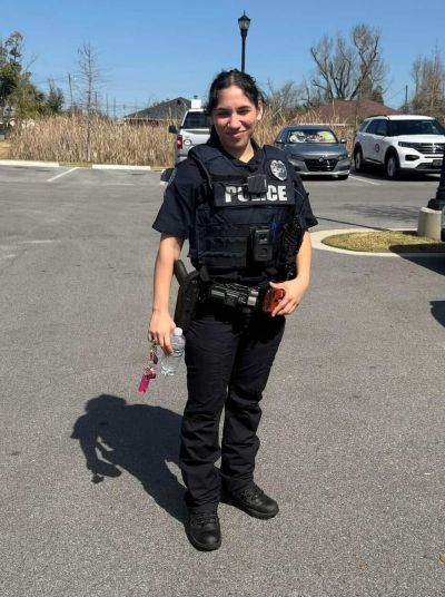 Joey'liz Cruz, 19, was recently sworn in as a Lynn Haven Police Department officer.