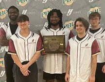 Esports team with trophy