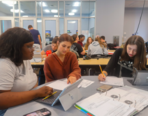 The Collegiate School image with students