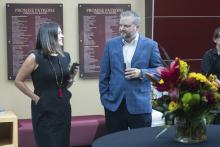 Assc VP Angela Chong (studnet affairs), Dean Damion Andrew (education)-2980