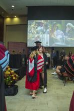 Dr. Dorothy Imperial robes incoming freshmen daughter