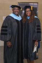 Drs. Irvin Clark, Associate Dean, Student &amp; Strategic Initiatives and LaToya Stackhouse, Director of Student Affairs