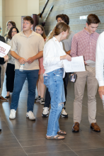 Gentlemen arriving at reception 4