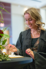 First-Year student signing book 5