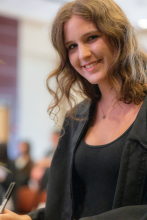 First-Year student signing book 15