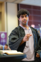 First-Year student signing book 25