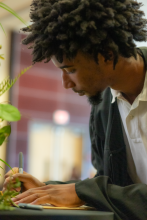 First-Year student signing book 30