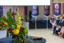 Convocation Flowers and signature book