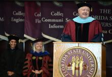 FSU Panama City Dean Randy Hanna welcomes incoming first-year students, guests, students, faculty and staff