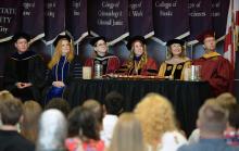 FSU Panama City faculty listen to opening words at first-year convocation