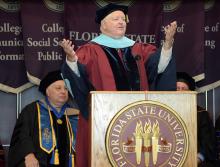 FSU Panama City Dean Randy Hanna during first-year convocation