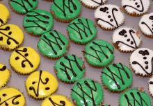 Delectable cupcakes catered by g. Foley, were part of the fun