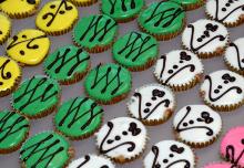 Delectable cupcakes, catered by g. Foley, were part of the fun