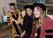 Business Professor Wendy Ritz, Mathematics Professor Parmjeet Cobb and Social Work Professor Lisa Johnson