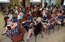 Family, guests, students, faculty and staff welcome first-year students