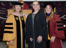 First-year student at 2019 convocation
