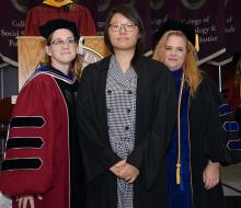 First-year student at 2019 convocation