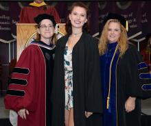 First-year student at 2019 convocation