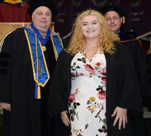 First-year student at 2019 convocation