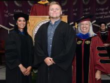 First-year student at 2019 convocation