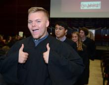 First-year student at 2019 convocation