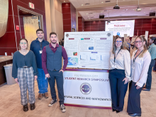 1st place Undergraduate Joakim Croteau, Jordan Destifino, Renee Haire, Bryson Lepage, Siena Siciliano-Biology-4034