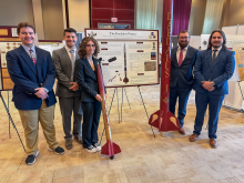 Preston Clinedinst, John Cowart, Grayson Smith, Jenna Murray, and Nicholas Laymon-Mech Engineering-4027