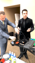 Scanning paint card into reader