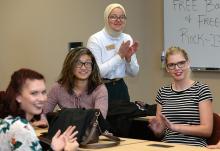 ECE student, Rashneem Salman, welcomes first-year students